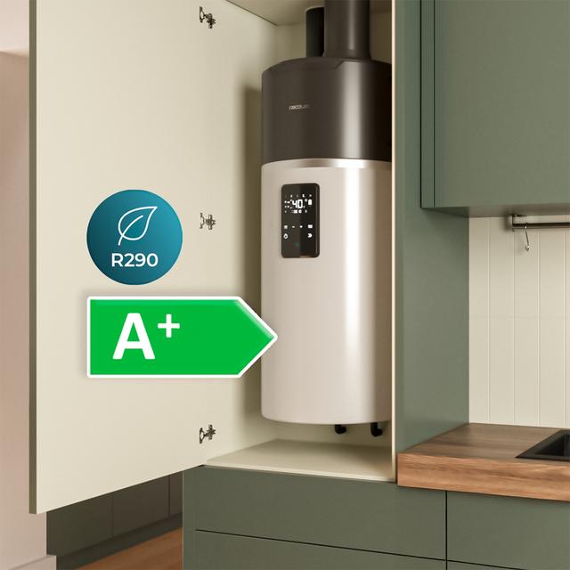 AeroThermal 80 Water Connected Termo con Aerotermia de 80L, Energía Sostenible, Pantalla Táctil, Control por APP y Clase Energética A+