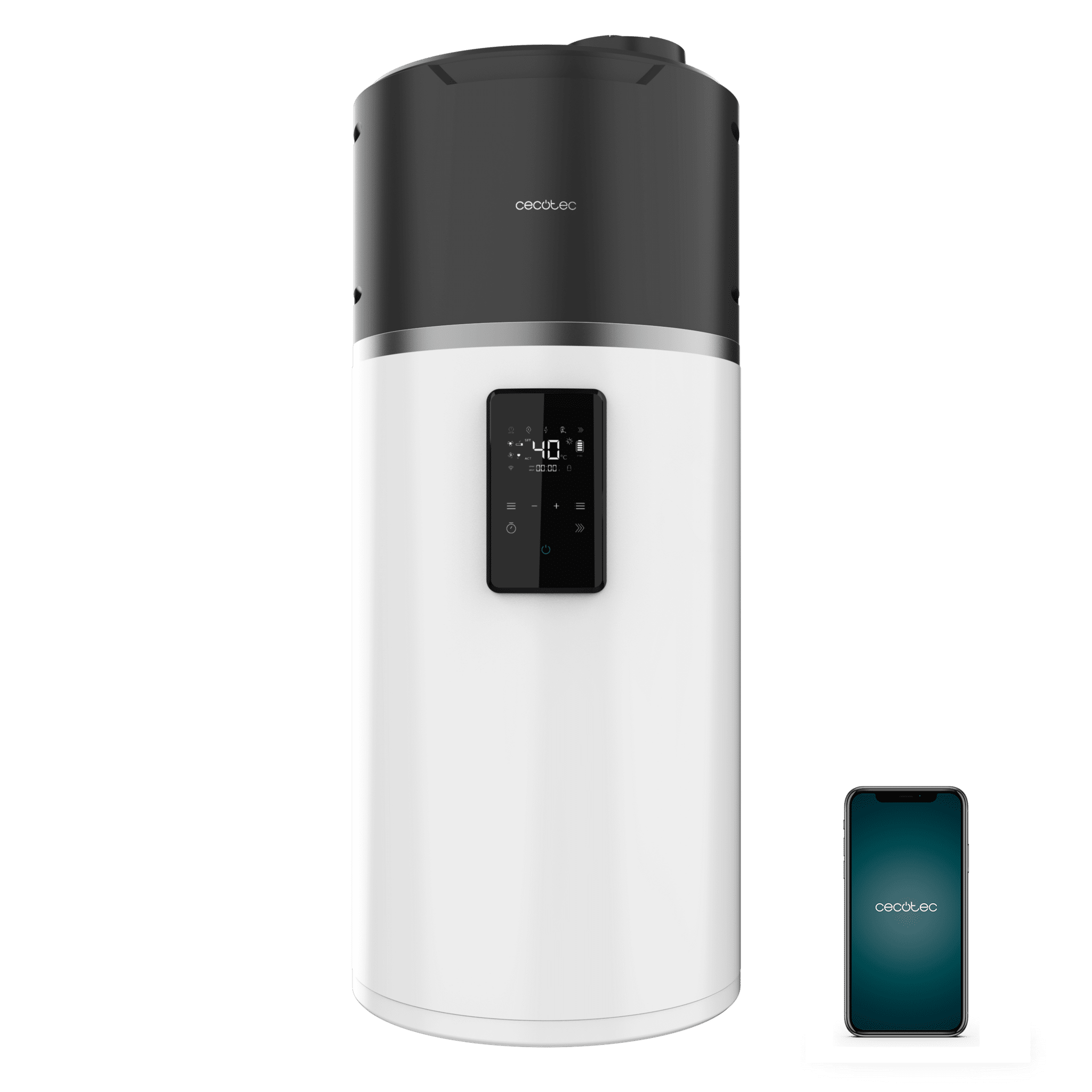 AeroThermal 100 Water Connected Termo con Aerotermia de 100L, Energía Sostenible, Pantalla Táctil, Control por APP y Clase Energética A+