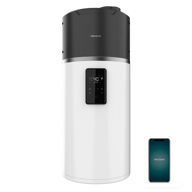 AeroThermal 100 Water Connected Termo con Aerotermia de 100L, Energía Sostenible, Pantalla Táctil, Control por APP y Clase Energética A+