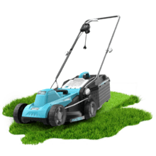 Terrenator 330 Flex Cortacésped cable con 1200W. Ancho de corte 33cm. Fácil maniobrabilidad. Altira de corte ajustable. Seguridad con tecnología BeltDrive.