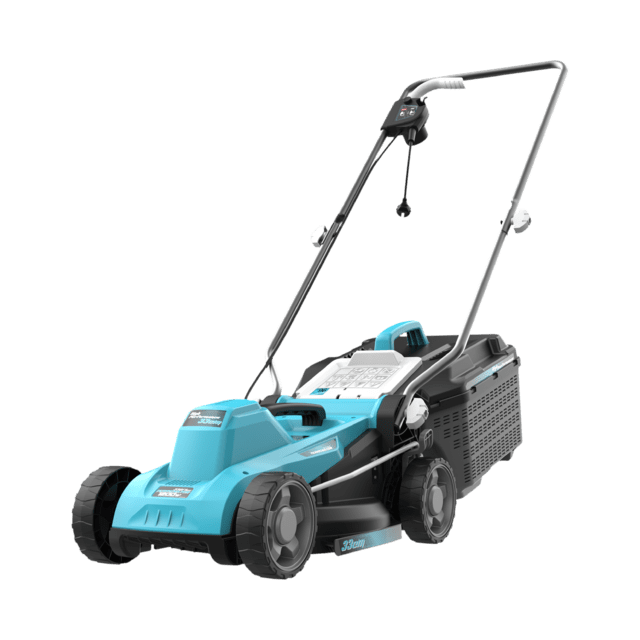 Terrenator 330 Flex Cortacésped cable con 1200W. Ancho de corte 33cm. Fácil maniobrabilidad. Altira de corte ajustable. Seguridad con tecnología BeltDrive.