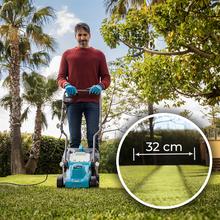Terrenator 330 Flex Cortacésped cable con 1200W. Ancho de corte 33cm. Fácil maniobrabilidad. Altira de corte ajustable. Seguridad con tecnología BeltDrive.