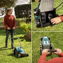 Terrenator 360 Flex Z Cortacésped cable con 1500W. Ancho de corte 36cm. Cambio de altura sistema Z-Tech. 3in1 con mulching. Ruedas trraseras XL. Seguridad con tecnología BeltDrive.