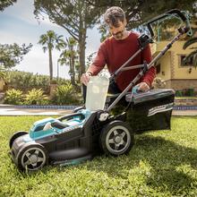Terrenator 460 Flex Z Auto Cortacésped cable con 2000W. Ancho de corte 46cm. Propulsión automática. Cambio de altura sistema Z-Tech. 4in1 con mulching. Ruedas traseras XL. Seguidad con tecnología BeltDrive.