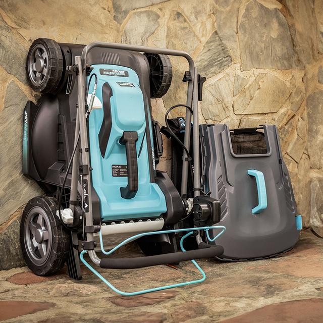 Terrenator 460 Flex Z Auto Cortacésped cable con 2000W. Ancho de corte 46cm. Propulsión automática. Cambio de altura sistema Z-Tech. 4in1 con mulching. Ruedas traseras XL. Seguidad con tecnología BeltDrive.