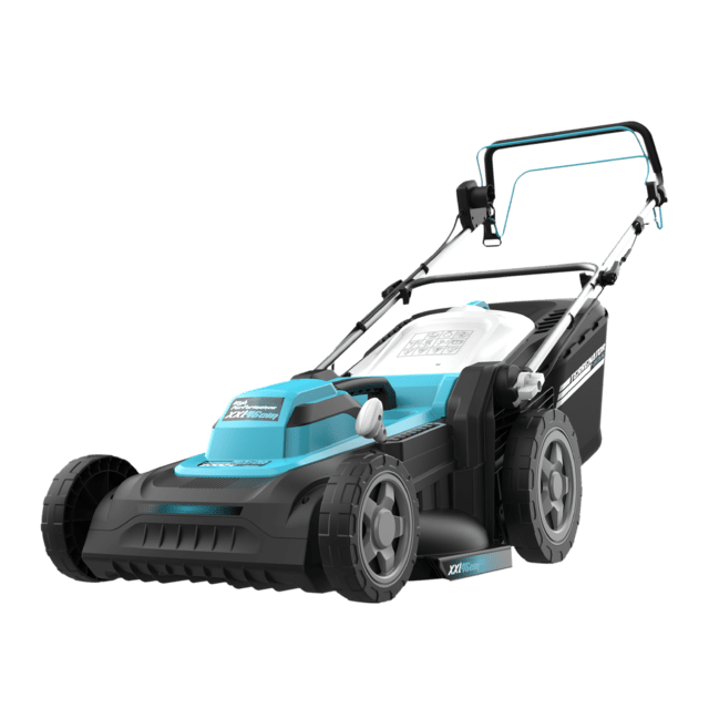 Terrenator 460 Flex Z Auto Cortacésped cable con 2000W. Ancho de corte 46cm. Propulsión automática. Cambio de altura sistema Z-Tech. 4in1 con mulching. Ruedas traseras XL. Seguidad con tecnología BeltDrive.