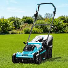 Terrenator E7 Liberty Z Plus Cortacésped motor sin escobillas Brushless. Funciona con 2 baterías 21V 4Ah. Cambio de altura sistema Z-Tech. Ancho de 43cm. 3in1 con mulching. Ruedas traseras XL.