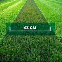 Terrenator E7 Liberty Z Plus Cortacésped motor sin escobillas Brushless. Funciona con 2 baterías 21V 4Ah. Cambio de altura sistema Z-Tech. Ancho de 43cm. 3in1 con mulching. Ruedas traseras XL.