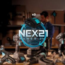 Terrenator E7 Liberty Z Plus Cortacésped motor sin escobillas Brushless. Funciona con 2 baterías 21V 4Ah. Cambio de altura sistema Z-Tech. Ancho de 43cm. 3in1 con mulching. Ruedas traseras XL.