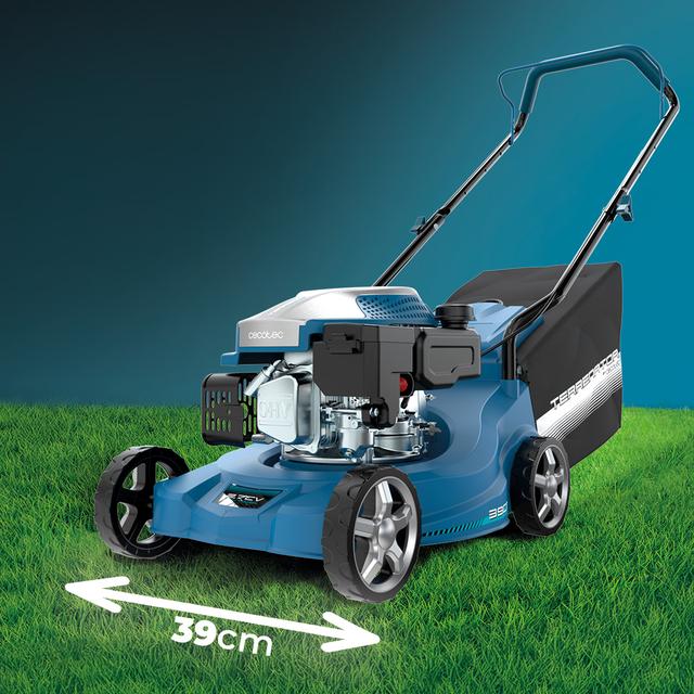 Terrenator 2700.39 Power Cortacésped de gasolina 127cc.Ancho de 39cm.  Altura de corte regulable. 2in1.