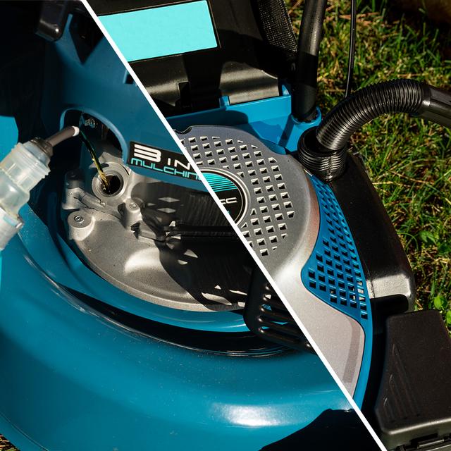 Terrenator 2700.39 Power Benzin-Rasenmäher 127cc. Breite 39cm. Einstellbare Schnitthöhe. 2in1.
