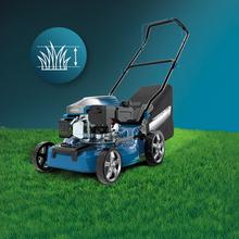 Terrenator 2700.41 Total Z Cortacésped de gasolina de 144cc. Cuerpo de acero 41cm. Cambio de altura sistema Z-Tech. 3in1 con mulching. Ruedas traseras XL