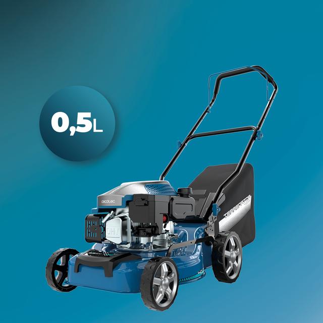 Terrenator 2700.41 Total Z Cortacésped de gasolina de 144cc. Cuerpo de acero 41cm. Cambio de altura sistema Z-Tech. 3in1 con mulching. Ruedas traseras XL
