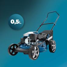 Terrenator 3200.46 Total Z Cortacésped de gasolina de 144cc. Cuerpo de acero 46cm. Cambio de altura sistema Z-Tech. 4in1 con mulching. Ruedas traseras XL