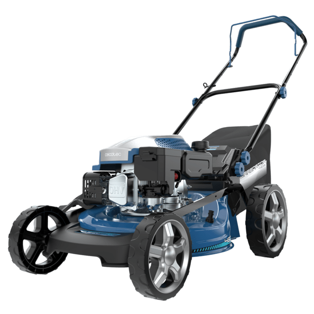 Terrenator 3200.46 Total Z Cortacésped de gasolina de 144cc. Cuerpo de acero 46cm. Cambio de altura sistema Z-Tech. 4in1 con mulching. Ruedas traseras XL