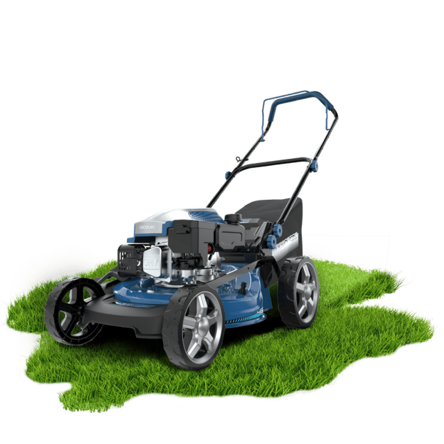Terrenator 3200.46 Total Z Cortacésped de gasolina de 144cc. Cuerpo de acero 46cm. Cambio de altura sistema Z-Tech. 4in1 con mulching. Ruedas traseras XL