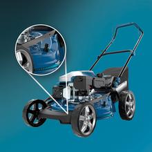 Terrenator 3200.46 Total Z Cortacésped de gasolina de 144cc. Cuerpo de acero 46cm. Cambio de altura sistema Z-Tech. 4in1 con mulching. Ruedas traseras XL