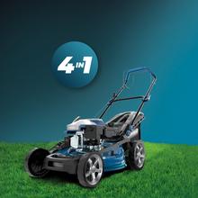 Terrenator 4000.51 Total Z Auto Cortacésped de gasolina de 167cc. Cuerpo de acero 51cm. Cambio de altura sistema Z-Tech y populsión automática. 4in1 con mulching.