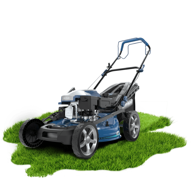 Terrenator 4000.51 Total Z Auto Cortacésped de gasolina de 167cc. Cuerpo de acero 51cm. Cambio de altura sistema Z-Tech y populsión automática. 4in1 con mulching.