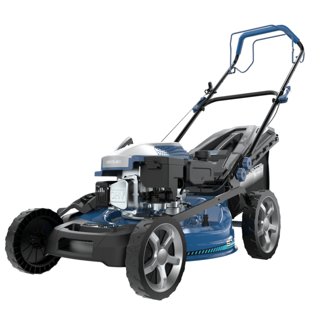 Terrenator 4000.51 Total Z Auto Cortacésped de gasolina de 167cc. Cuerpo de acero 51cm. Cambio de altura sistema Z-Tech y populsión automática. 4in1 con mulching.
