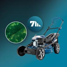 Terrenator 4000.51 Total Z Auto Cortacésped de gasolina de 167cc. Cuerpo de acero 51cm. Cambio de altura sistema Z-Tech y populsión automática. 4in1 con mulching.