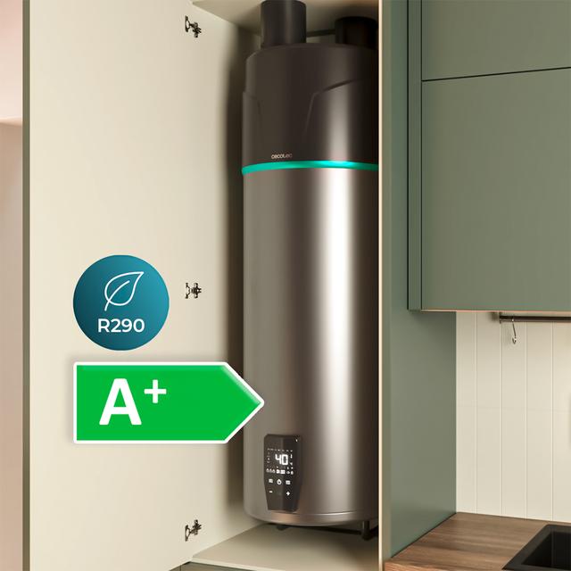 AeroThermal 120 Water Connected Termo con Aerotermia de 120L, Energía Sostenible, Pantalla Táctil, Control por APP y Clase Energética A+