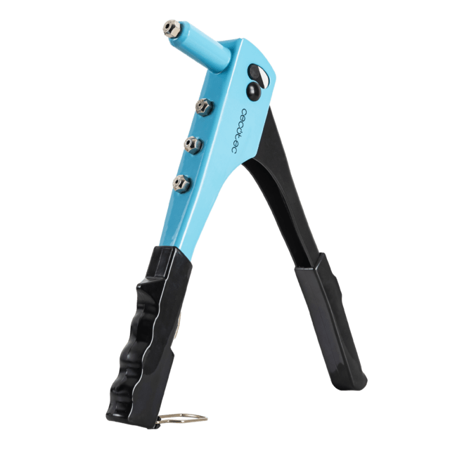 FixerForce Rivettatrice manuale. Compresi 4 ugelli di diverse dimensioni e punte per trapano. 400 rivetti inlusi.