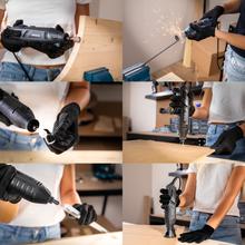 Multihand 200 Power Mini outil multifonction d'une puissance de 200 W. Écran pour le contrôle et le réglage de la vitesse. Inclus : coffret et 256 accessoires.