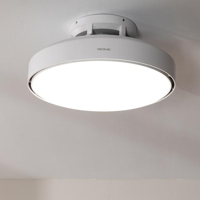 EnergySilence LampAero 7500 SeaBreeze Ventilador de Techo Bladeless de 15 W con 6 Velocidades de brisa, Mando a Distancia, Temporizador y Luz Regulable