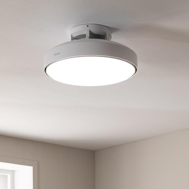 EnergySilence LampAero 7500 SeaBreeze Ventilador de Techo Bladeless de 15 W con 6 Velocidades de brisa, Mando a Distancia, Temporizador y Luz Regulable