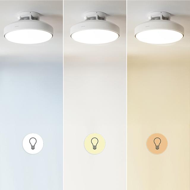 EnergySilence LampAero 7500 SeaBreeze Ventilador de Techo Bladeless de 15 W con 6 Velocidades de brisa, Mando a Distancia, Temporizador y Luz Regulable