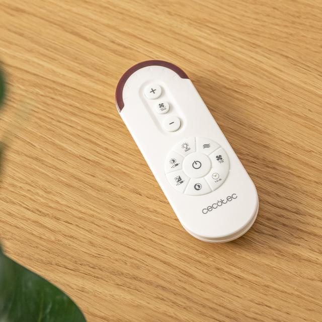 EnergySilence LampAero 7500 SeaBreeze Ventilador de Techo Bladeless de 15 W con 6 Velocidades de brisa, Mando a Distancia, Temporizador y Luz Regulable