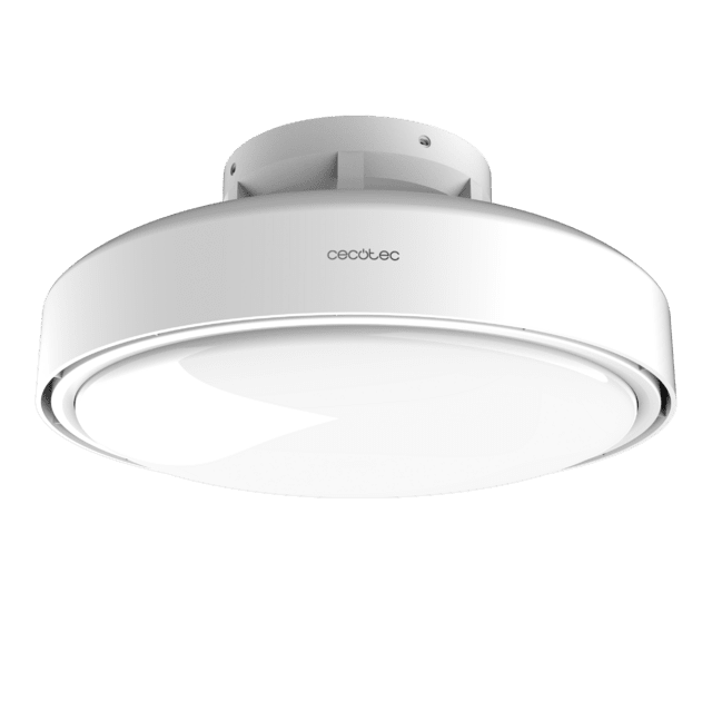 EnergySilence LampAero 7500 SeaBreeze Ventilador de Techo Bladeless de 15 W con 6 Velocidades de brisa, Mando a Distancia, Temporizador y Luz Regulable