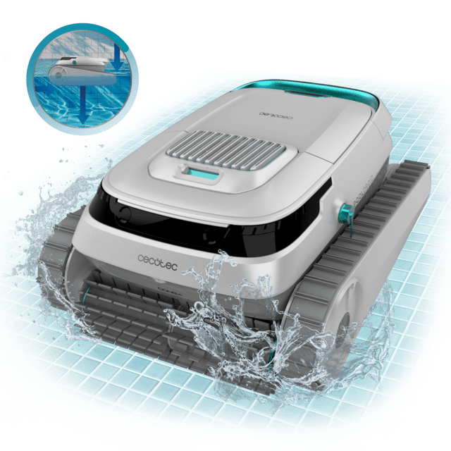 Robot limpiapiscinas CECOTEC Conga Pooldroid 5000 TotalClean Pearl A01_EU01_108205 en piscina