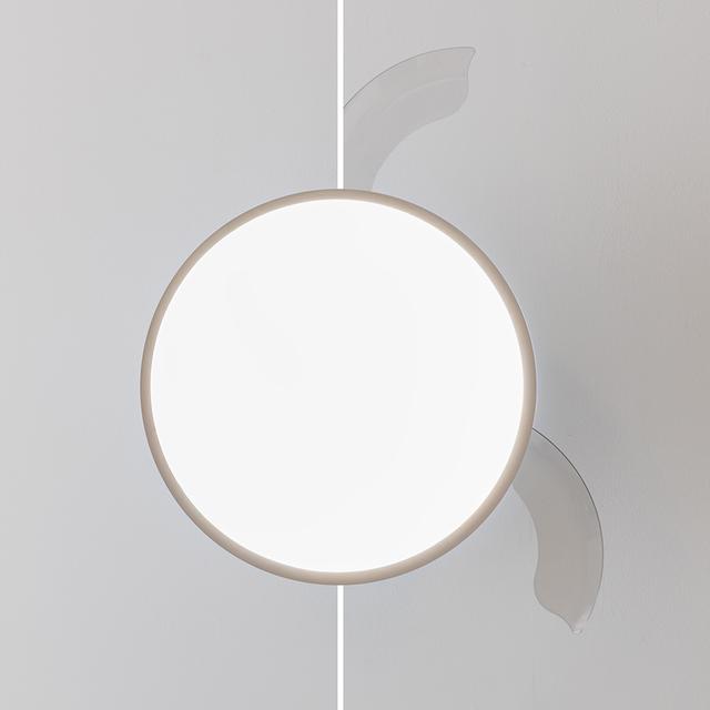 EnergySilence Aero 4300 Invisible White Ventilador de techo de 35W con 6 Velocidades, Aspas Retráctiles, Mando a Distancia y Luz LED con 3 Intensidades.