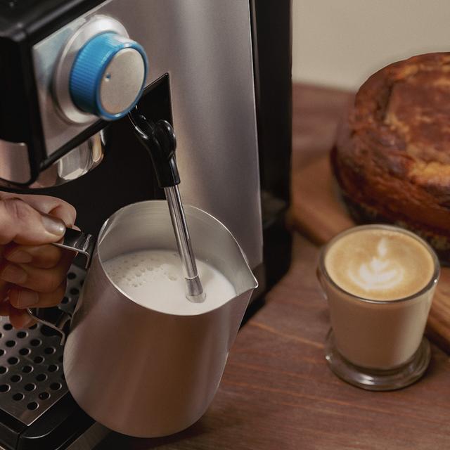 Power Espresso 20 Grind Cafetera Espresso con 1350W, 20 Bares, Depósito de 1.7L, Molienda Ajustable