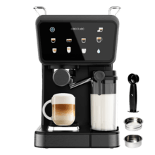 Power Espresso Touch ColdBrew Latte Cafetera semiautomática con sistema Coldbrew, pantalla táctil y depósito de leche.
