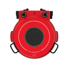 Fun Pizza&Co Mamma Mía Window Forno elettrico per pizza da 1200 W con finestra, timer, temperatura regolabile e pale in acciaio.