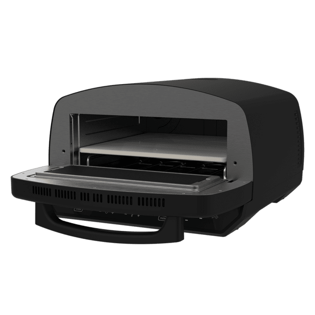 Pizza&Co 500 Max Horno para pizza multifuncional de 13L con control digital, amplio rango de temperatura, ahumado, y accesorios.