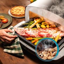 Pizza&Co 500 Max 13-Liter-Multifunktions-Pizzaofen mit digitaler Steuerung, großem Temperaturbereich, Räucherung und Zubehör.