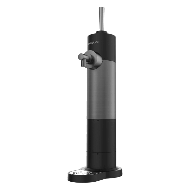 BeerFlow 500 Dispensador portátil para latas y botellas, con control de espuma, fácil de limpiar y almacenar.