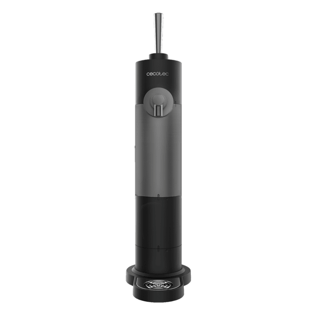 BeerFlow 500 Dispensador portátil para latas y botellas, con control de espuma, fácil de limpiar y almacenar.