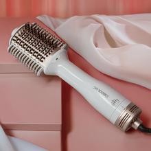 Air DryBold Cepillo de aire con placas calefactoras, 1200W, Seca, Alisa, Moldea, Da Volumen y Desenreda, Generador de Iones, Temperaturas Controladas para Cabello Húmedo y Seco, 3 Modos de Uso, Punta Fría para Moldeado Cómodo