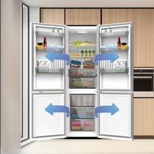 Bolero CoolMarket Combi 335 White E Frigorífico combi blanco de libre instalación, 195,3cm alto por 59,5cm ancho, Capacidad 335L, No Frost, Compresor Inverter Plus, Cajón temperatura variable Fresh Flex, Cajón con control de humedad,  Multi AirFlow, Fast Cooling y Fast Freezing, Luz Led, Apertura 90º,  Control electrónico, Puerta Reversible, Estantes de cristal y Clase E.