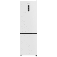 Bolero CoolMarket Combi 335 White E Frigorífico combi blanco de libre instalación, 195,3cm alto por 59,5cm ancho, Capacidad 335L, No Frost, Compresor Inverter Plus, Cajón temperatura variable Fresh Flex, Cajón con control de humedad,  Multi AirFlow, Fast Cooling y Fast Freezing, Luz Led, Apertura 90º,  Control electrónico, Puerta Reversible, Estantes de cristal y Clase E.