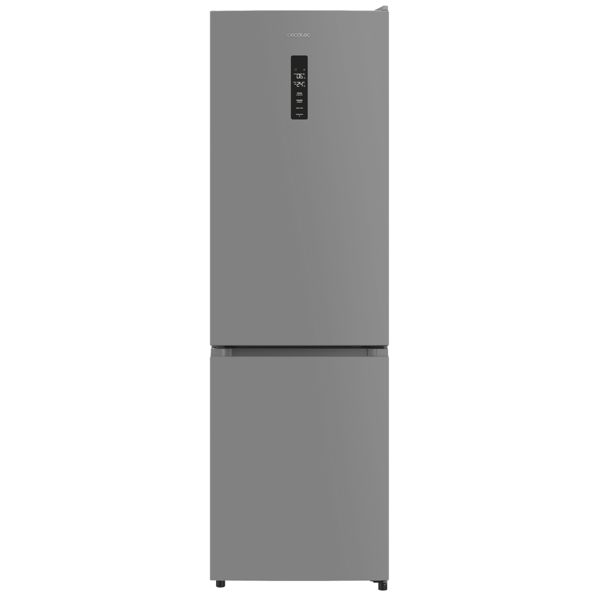 Réfrigérateur Combiné Cecotec 335L No Frost – Compresseur Inverter, Tiroir Humidité Réglable, économe En énergie, Gris – 195,3 Cm Hauteur
