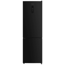 Bolero CoolMarket Combi 335 Black E Frigorífico combi negro de libre instalación, 195,3cm alto por 59,5cm ancho, Capacidad 335L, No Frost, Compresor Inverter Plus, Cajón temperatura variable Fresh Flex, Cajón con control de humedad,  Multi AirFlow, Fast Cooling y Fast Freezing, Luz Led, Apertura 90º,  Control electrónico, Puerta Reversible, Estantes de cristal y Clase E.