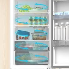 Bolero CoolMarket Combi 335 White Glass E Frigorífico combi cristal blanco de libre instalación, 195,3cm alto por 59,5cm ancho, Capacidad 333L, No Frost, Compresor Inverter Plus, Cajón temperatura variable Fresh Flex, Cajón con control de humedad,  Multi AirFlow, Fast Cooling y Fast Freezing, Luz Led, Apertura 90º,  Control electrónico, Puerta Reversible, Estantes de cristal y Clase E.