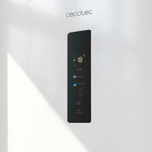 Bolero CoolMarket Combi 405 WL White Inox D Refrigerador combinado em aço inoxidável branco com MAX INSIDE, MetalFlex Cooling, Fresh Flex, Elite Grey, ADF+ Anti-odor, Display colorido, Total NoFrost, Porta reversível, Compressor Inverter Plus, Ultra Silencioso 37dB, Modo ECO, Congelamento ultrarrápido, Resfriamento rápido, Classe energética D