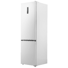 Bolero CoolMarket Combi 405 WL White Inox D Refrigerador combinado em aço inoxidável branco com MAX INSIDE, MetalFlex Cooling, Fresh Flex, Elite Grey, ADF+ Anti-odor, Display colorido, Total NoFrost, Porta reversível, Compressor Inverter Plus, Ultra Silencioso 37dB, Modo ECO, Congelamento ultrarrápido, Resfriamento rápido, Classe energética D